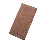 CHENZKBD Men's Wallets Men's Wallet Long Retro Money Clip Durability Card Wallet Men Slim Multifunctional Personalised Wallets for Men-Khaki