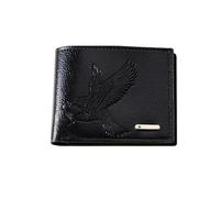 CHENZKBD Men's Wallets Men's Wallet Pu Short Money Clip Card Holder Men's Retro Coin Purse Fashionable and Durable Soft Wallet for Men-a