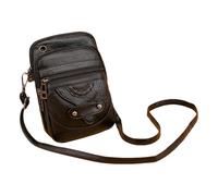 CHENZKBD Women's Bags Crossbody Phone Bag, Small Vintage Soft Pu Leather Bag With Headphone Jack-a
