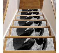 CHENZZZZ 15 PCS Crow (8) Stair Treads Carpet Runners Non Slip Self Adhesive Safety 30inx8in