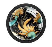 CHENZZZZ 4 Pieces Dresser Knobs Sea Slug Drawer knobs Cabinet Knobs Pull Handles for Home Kitchen Office
