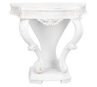 CHEOTIME 1:12 Scale Miniature Dollhouse Side Cabinet Furniture, White Rococo Style Resin Cupboard Sideboard Small Furniture Piece for Playhouse Living Room Bedroom Kitchen