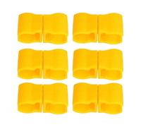 CHEOTIME 10Pcs Football Training Flag Pole Clip, Durable Plastic Scooter Flag Connector 25mm Inner Diameter Soccer Agility Pole Clips Sports Accessory for Football Practice