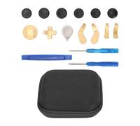 CHEOTIME 13 in 1 Metal Thumbsticks for X Box One Elites Series 2, Flexible Controller Accessory Parts Gaming Accessory Replacement Joystick Cover Paddles Round Cross Key Screwdrive