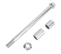 CHEOTIME 15mm 220mm Front Rear Axle, Motorcycle Front Rear Wheel Axle with 2 Bushing Polished Housing Fit for Pit PRO Trail Dirt Bike 70 90 Mini Bike Parts