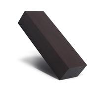 CHEOTIME 2 Pcs Ebony Wood, 12x4x2.5cm Natural Texture Ebony Blank Plate Lumber Sturdy Resilient Handle Plate for Carving Turning Musical Instrument Handles
