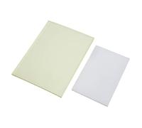 CHEOTIME 2 PCS Leather Punch Pads Planable Sound Absorbing Pad Durable Plastic Chopping Block Craft Cutting Tool for Weaver Leathers Working Hole Punch DIY Craft