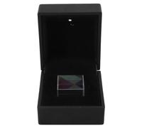 CHEOTIME 25mm Color Cube 1 inch Optical Glass Prism Cube RGB Dispersion Prism for Home Office Desktop Decoration, Science Learning Educational Toy Physics Light Spectrum Photography Props