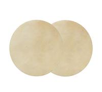 CHEOTIME 2pcs Bongo Drum Head, Sheepskin Drum Head Skin with Consistent Clear Sound Drum Head Replacement for African Bongo Drum Accessory (8.5 inches)