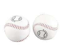 CHEOTIME 2Pcs Softball Balls, 12 Inch PU Leather Training Ball Durable Hand Sewn Stitching with Sawdust Filling, Softball Practice Equipment Sport Accessory for Game Daily Practice