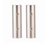 CHEOTIME 2Pcs XLR Male To Male Adapter, 3 Pin Zinc Alloy Audio Adapter Coupler Microphone Cable Connector Gender Changer for Power Amplifier, Microphone, Mixer, Speaker