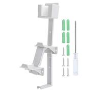 CHEOTIME 3 in 1 Mount Controller Wall Stands with Screws and Screwdriver Set L Shape Controller Bracket Universal Storage Organizer Controller for for (White)