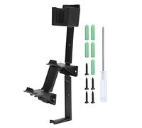 CHEOTIME 3 in 1 Mount Controller Wall Stands with Screws and Screwdriver Set L Shape Controller Bracket Universal Storage Organizer Controller for for (Black)