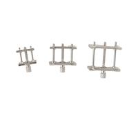 CHEOTIME 3Pcs Watch Movement Holder, Metal Watch Movement Fixed Base Holder Tool Multi Function Watchmaker Accessory Repair Kit for Mounted Dials Jewelry Making Hobby Craft