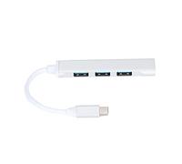 CHEOTIME 4 Ports USB C to USB Hub, Aluminum Alloy Type C to USB 2.0 3.0 Multiport Adapter, Plug and Play USB Extender Compatible with Xiaomi OS X Pro Air