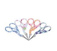 CHEOTIME 4Pcs Crane Shaped Embroidery Scissors, Sharp Tip Cross Stitch Retro Sewing Thread Yarn Tea Scissors 3.5 inch Comfortable Grip for Crafts Sewing DIY Sachets