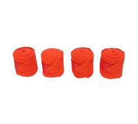CHEOTIME 4Pcs Horse Fleece Bandages, Soft Horse Polo Leg Wraps Adjustable Stable Wraps Equestrian Leg Wraps Set Supplies for Riding and High Intensity Equestrian Activities (Red)
