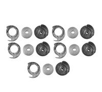 CHEOTIME 5 Sets Spool Bobbin Bobbin Cases, Spool Shuttle Bobbin Holder Chassis Shoes Sewing Mending Repair Machine Parts for Heavy Duty Hand Sewing Machine