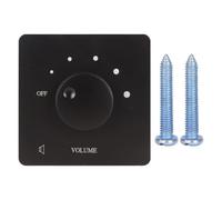 CHEOTIME 50W Speaker Volume Controller, 5 Gears Wall Mount Volume Control Knob Stereo Volume Controller for Home Theater and Commercial Audio Systems (Black)