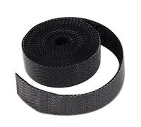 CHEOTIME 5Pcs 4.9FT Reusable Fastening Cable Ties Adjustable Double Sided Wire Organizer Straps Roll Hook and Loop Straps Self Gripping Cable Management Tape for Home Office (Black)