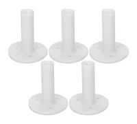 CHEOTIME 5pcs Rubber Golf Tees, 2.2 Inch 90 Degree Automatic Rebound Golf Tees Holder Training Driving Range Tee Stable Ball Holder for Outdoor Indoor Hitting Mats