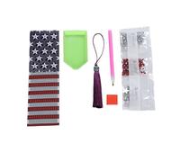 CHEOTIME 8PCS Unique Star Pattern Diamond Art Bookmarks, Rhinestones Painting Bookmark Kit with Tassel for Book Lovers Gift Diamond Art Book Marks for DIY Making Beginners Arts CRA