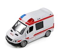 CHEOTIME Ambulance Toy Car, Toy Ambulance Boys Age 3-5 Medical Transport Emergency Vehicle High Simulation Alloy Rescue Vehicle with Open Doors for Birthday
