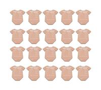 CHEOTIME Baby Shower Advice Cards for Parents to Be, 20Pcs Kraft Paper Onesie Shaped Baby Prediction Cards Gender Reveal Party Guest Message Game for Keepsake Memories