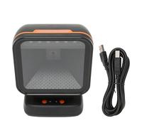 CHEOTIME Barcode Scanner Adjustable Angle QR Omnidirectional Desktop Bar Code Reader Large Scanning Window High Compatibility USB Wired Automatic Head Reads Phone Screens