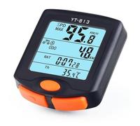 CHEOTIME Bike Computer Set, Watertight Bicycle Speedometer Bike Odometer Cycling Computer with Automatic Backlight, Provide Professional Data Analysis for Outdoor Riding Cycling (813 Wireless)