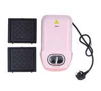 CHEOTIME Breakfast Machine Timing Design Easy Cleaning Multifunctional Sandwiches Waffle Maker Durable For Breakfast Dessert Sandwich Other Snacks (Pink)