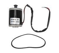 CHEOTIME Brushed Motor, Scooter Motor with Belt, 24V 120W Aluminum Electric Motor for Electric Scooter