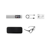 CHEOTIME Camera Glasses, 2.7K Light Head-Mounted 110° Wide Angle Lens Compatible with Action Cam for Hands- Recording Cycling Hiking