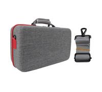 CHEOTIME Carrying Storage Case,Portable Travel All Protective Hard Messenger Bag with Soft Lining for Console Controller Vertical Base Earphone Cables Accessories (Gray)