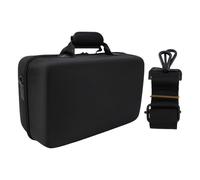 CHEOTIME Carrying Storage Case,Portable Travel All Protective Hard Messenger Bag with Soft Lining for Console Controller Vertical Base Earphone Cables Accessories (Black)