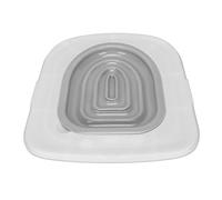 CHEOTIME Cat Toilet Training Kit, Universal Potty Training Toilet System Reusable Removable Pet Toilet Trainer for Pet Cleaning, Tray and 1 Inner Support (White Tray, 1 Gray Inner Support)