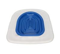 CHEOTIME Cat Toilet Training Kit, Universal Potty Training Toilet System Reusable Removable Pet Toilet Trainer for Pet Cleaning, Tray and 1 Inner Support (White Tray, 1 Blue Inner Support)