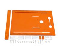 CHEOTIME Circular Saw Base Plate, 28x38cm Cut Circular Saw Guidesuitable with with Clear Scale Markings, PU Router Table Insert Plate, Benches Router Flip Plate