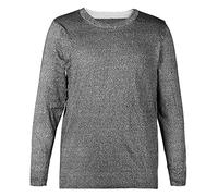 CHEOTIME Cut Resistance Long Sleeve Work Shirt, PE Grade 5 Anti Cut Safety Shirt for Metal Glass Handling Construction Kitchen Slaughtering Work with Cool Comfort (XL)
