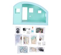 CHEOTIME DIY Dollhouse Kit, Wooden DIY Mini House Building Kit with LED Light Music, 3D Miniature Kit Mini Model Kits Tiny House Decor Gifts for Adult Friends