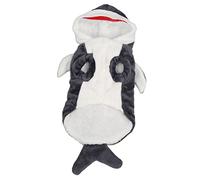 CHEOTIME Dog Hoodie for Small Medium Dogs, Warm Dog Clothes Comfort Pet Clothes Shark Shape Pet Coat Winter Velvet Coat Sweater for Teddy, Yorkshire, Chihuahua, Doberman (L)