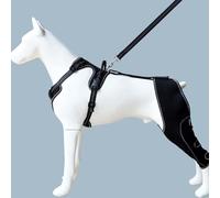 CHEOTIME Dog Knee Brace for Back Leg, Adjustable Dog Elbow Brace Breathable Dog Hind Leg Support Brace for Ligament Injuries Patellar Luxation Reduces Pain and Inflammation (L)