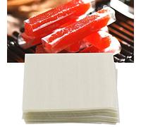 CHEOTIME Edible Sticky Rice Paper, 500 Sheets Glutinous Nougat Wrapping Wafer Paper Package Wrapping Paper for Candy and Chocolate Making Decorating