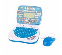 CHEOTIME Educational Laptop English Spanish Learning Machine, Music Function Interactive Educational Laptop With Rereading Function Engaging Learnin (Blue)