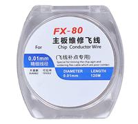 CHEOTIME Enameled Wire, Flexible Copper Repair Wire with ABS Insulation High Precision Diameter for PCB and Electronic Component Maintenance (FX-80)