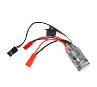 CHEOTIME ESC Brushed Motor Speed Controller, 30A ESC Brushed Electronic Speed Controller with Brake for DIY 1/16 1/18 1/24 Mini RC Car or Boat Crawler Tank (Without brakes) (With brakes)