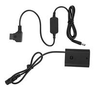 CHEOTIME Extendable Power Cable Adapter for DC Connector to Decoded DC Coupler Dummy Battery NP-FZ100 to D tap DC Coupler Adapter Dummy Battery