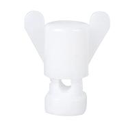 CHEOTIME Farm Screw Nut Set, ABS Plastic Screws and Nuts for Poultry Equipment and Chicken Cage Ventilation Window Fixing, Plastic Screw Nut Set (White 100PCS)