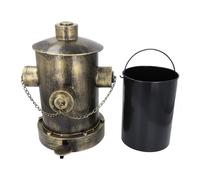 CHEOTIME Fire Hydrant Trash Can, Vintage Creative Kitchen Trash Cans with Removable Inner Bucket Iron Pedal Garbage Can Indoor Outdoor Waste Bins for Household Bar Restaurant