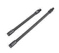 CHEOTIME Flexible Socket Extension Bar 2 Piece 1 / 2Inch Drive Extensions for Tight Spaces, Automotive, DIY Projects Black 13.78/9.84Inches Flex Shaft Extension Socket Drill